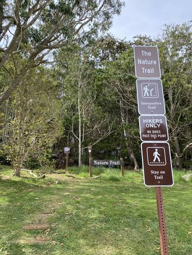 Trailhead for Koke'e Nature Trail