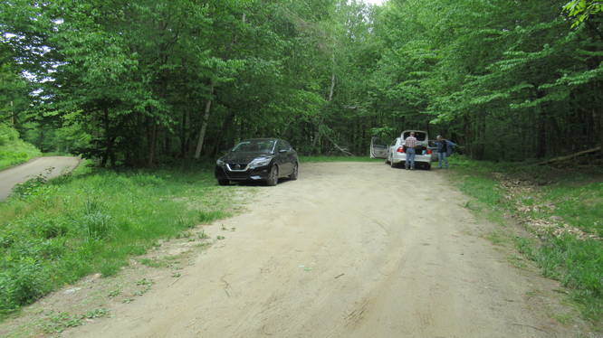 Parking area at the Trailhead