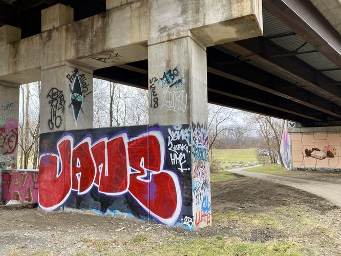 Bridge graffiti