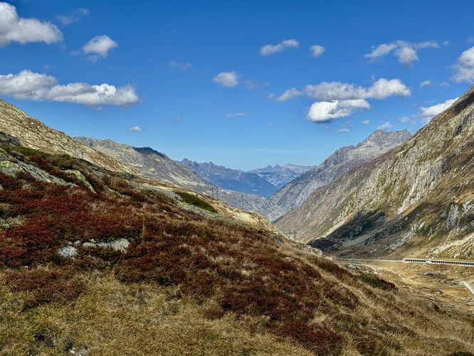 Alps view of Gotthard Pass