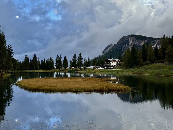 View of Lake Antorno from the northeast corner