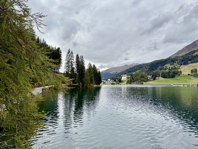 South-facing view of Lake Davos