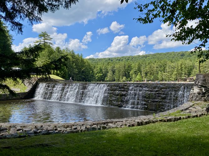 Halfway Lake Falls (spillway, 8-feet tall)