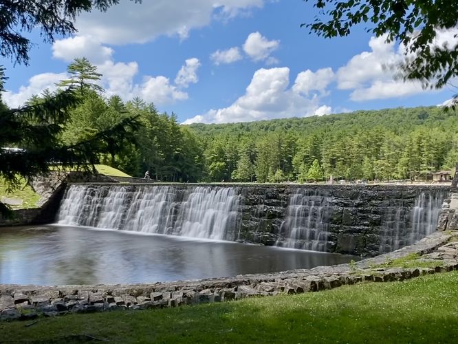 Halfway Lake Falls (spillway, 8-feet tall)
