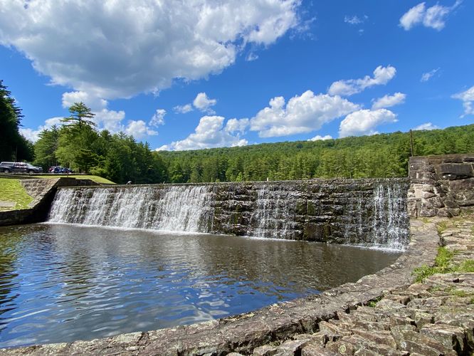 Halfway Lake Falls (spillway, 8-feet tall)