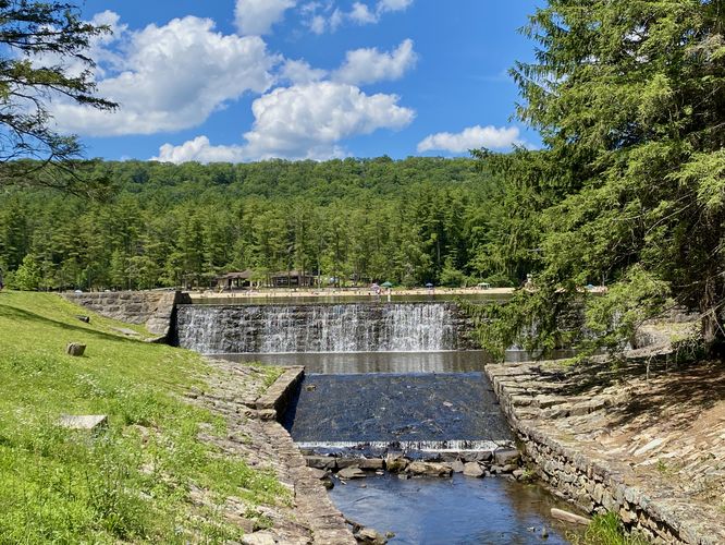 Halfway Lake Falls (spillway, 8-feet tall)