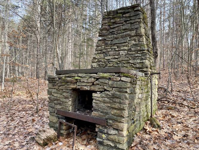 Old abandoned stone furnace
