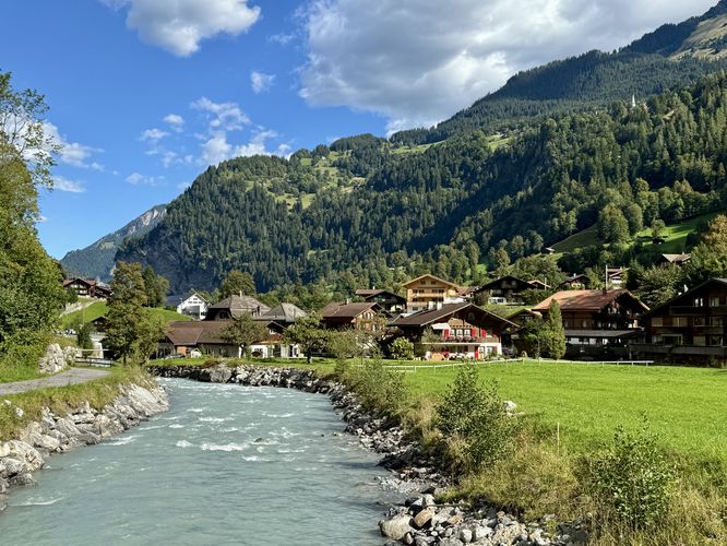 View of Weisse Lütschine in Lauterbrunnen
