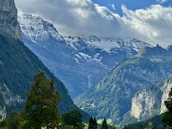 Breathtaking views of the Alps from Lauterbrunnen Valley