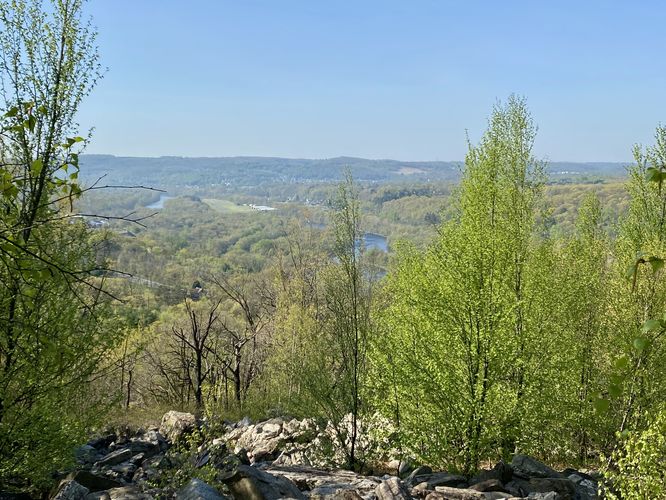 Southfacing view of the Lehigh River valley