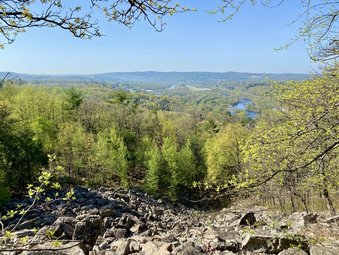 Southfacing view of the Lehigh River valley