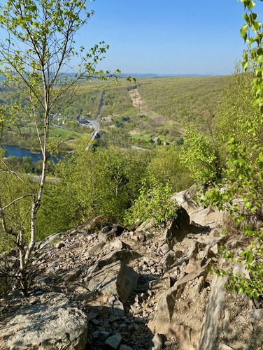 View from the top of the 1st scramble