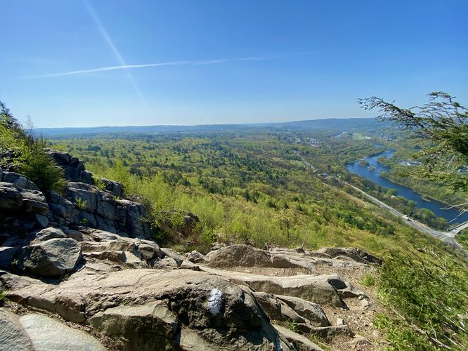 View of the Lehigh River valley (south)