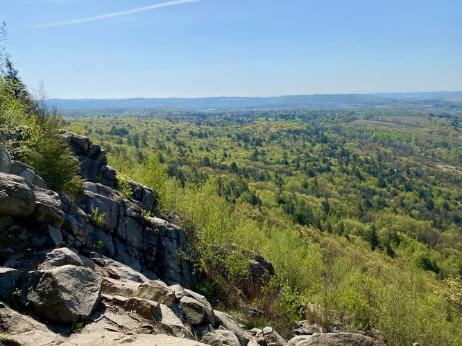 View of the Lehigh River valley (south)