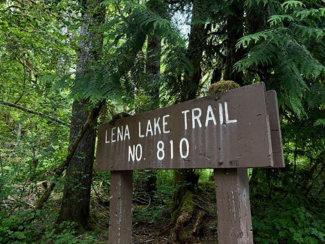 Lena Lake Trail trailhead