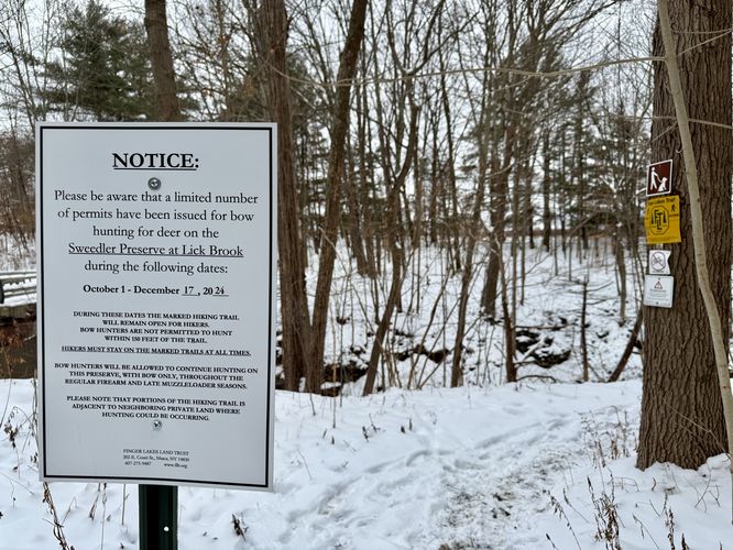 Notice - seasonal hunting permitted