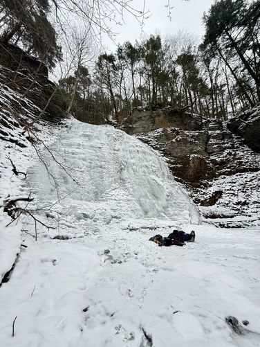 Lower Lick Brook Falls (approx. 50-feet tall)