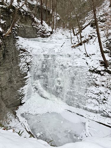 Middle Lick Brook Falls (approx. 30-feet tall)