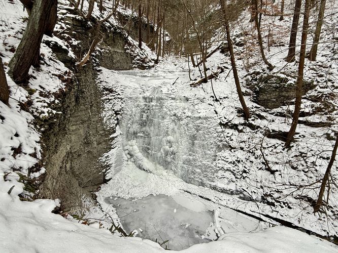 Middle Lick Brook Falls (approx. 30-feet tall)