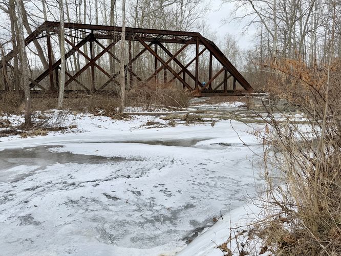 Other side of creek crossing - alternative is follow the train bridge