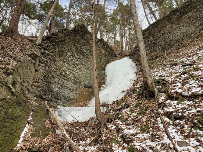 Tributary waterfall