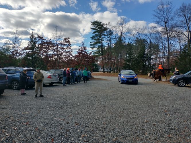 Parking area with lots of space