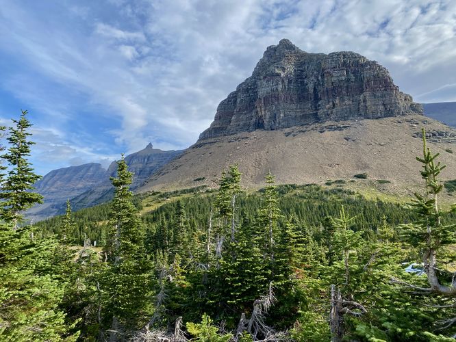 View of the Garden Wall (glacial arête)