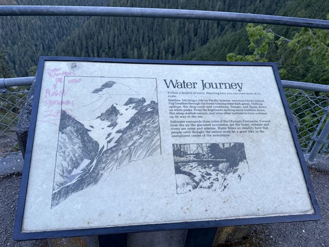 Info kiosk at Lookout Rock