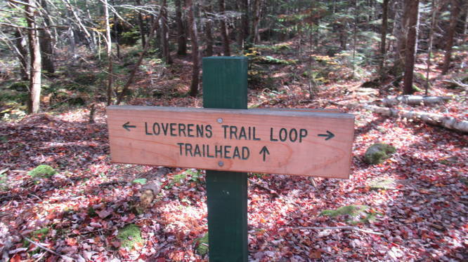 The trail loop closes where it began, head back to the trailhead