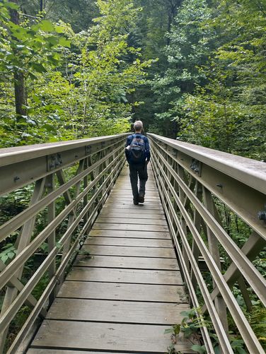 Another sturdy bridge at another crossing.