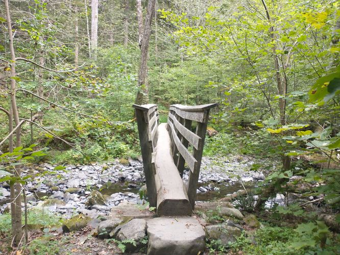 Another smaller bridge  over the creek