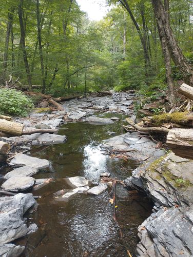 Some beautiful pools of water as seen from the Trail