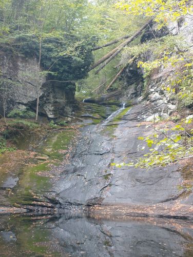 Lower Indian Ladders Falls is just a trickle, but still a beautiful spot 