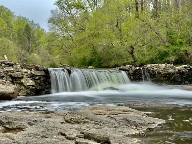 Long exposure view of Magarge Dam Falls
