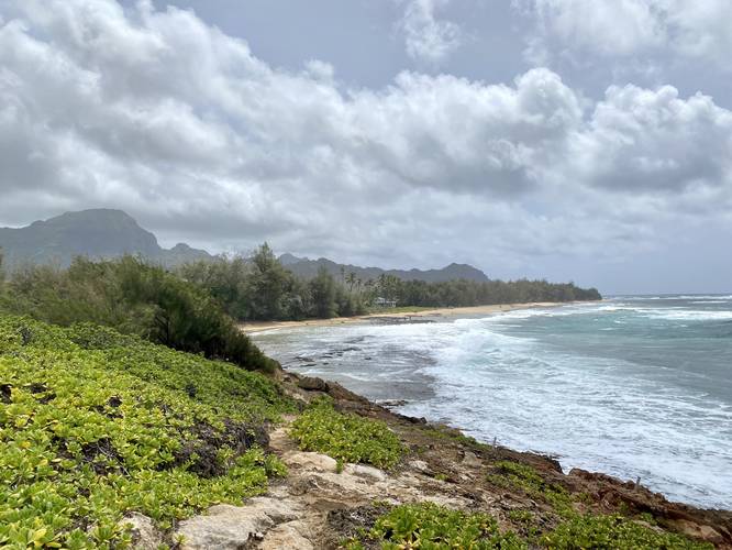 View of Mt. Haupu and Gillin's Beach