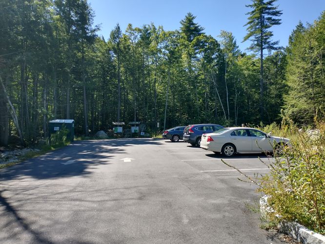 Ample Parking and a restroom 