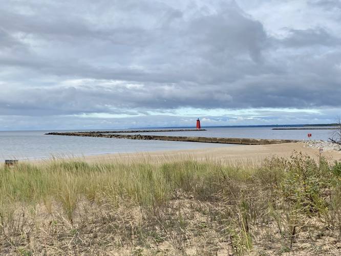 Manistique Lighthouse from the boardwalk