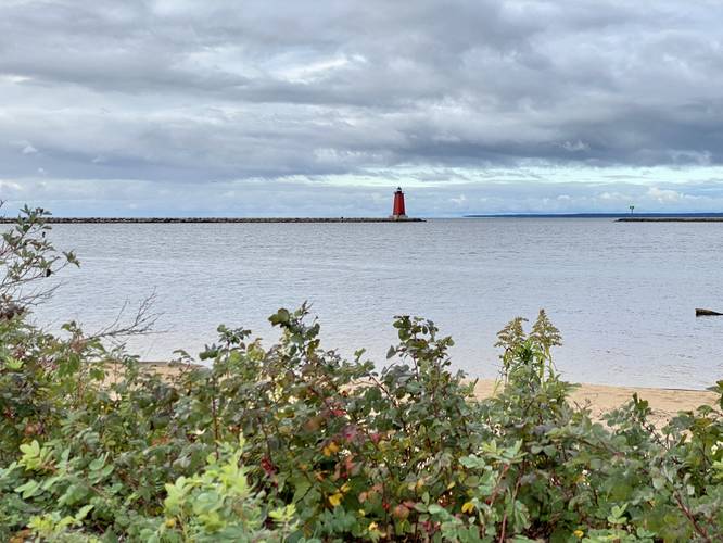 Manistique Lighthouse from the boardwalk