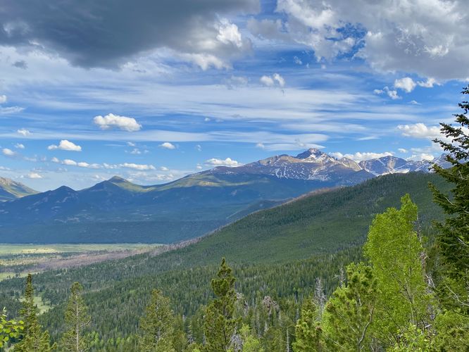 View of mountains within Rocky Mountain National Park