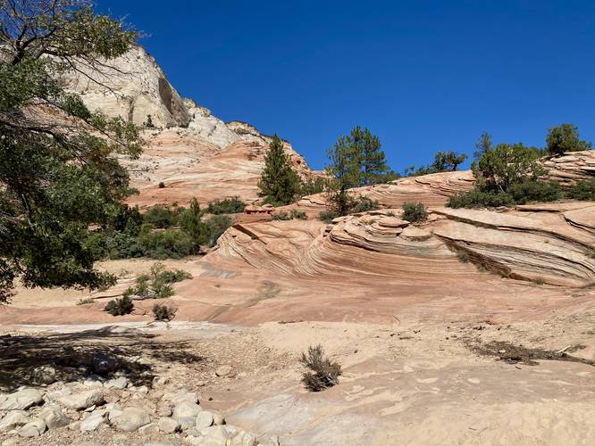 Beautiful rock landscape with natural contours