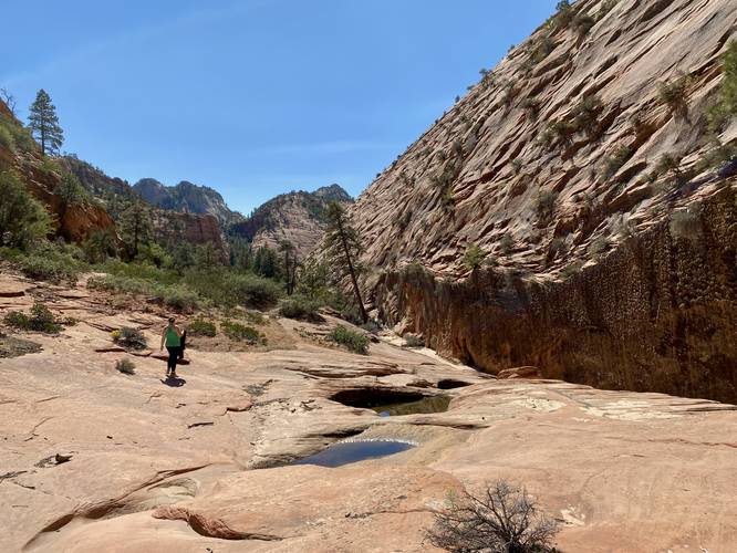 Hiking out from the Many Pools at Zion