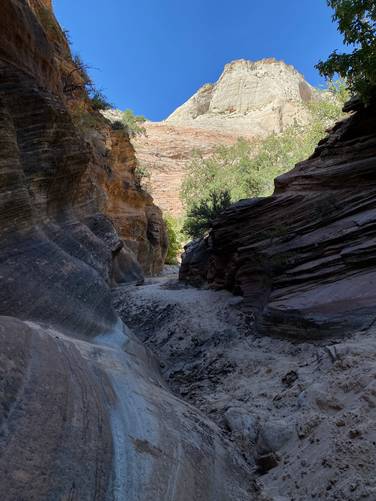 View from the slot canyon