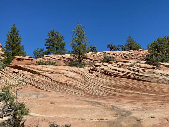 Beautiful rock landscape with natural contours