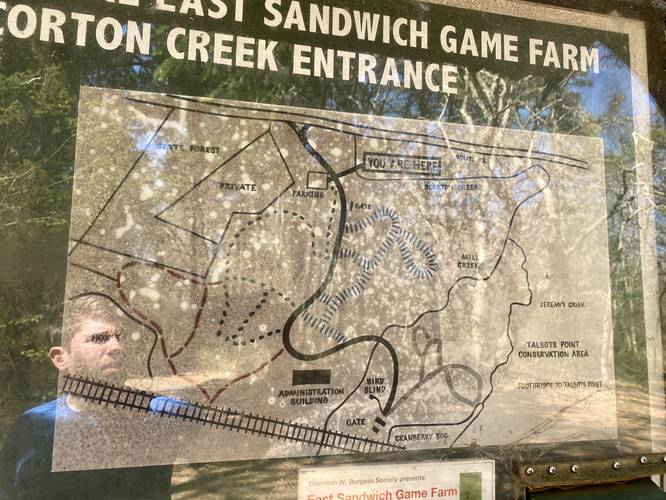 East Sandwich Game Farm trail map