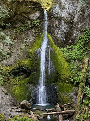 90-foot tall Marymere Falls