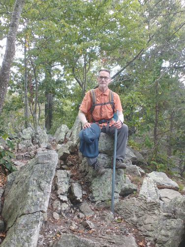Some of the rocks naturally created a "throne" fit for a hiking king.