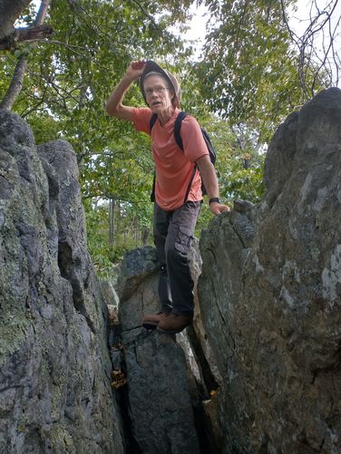 Watch where you place your hands while navigating through the rock scrambles, this is snake habitat too.