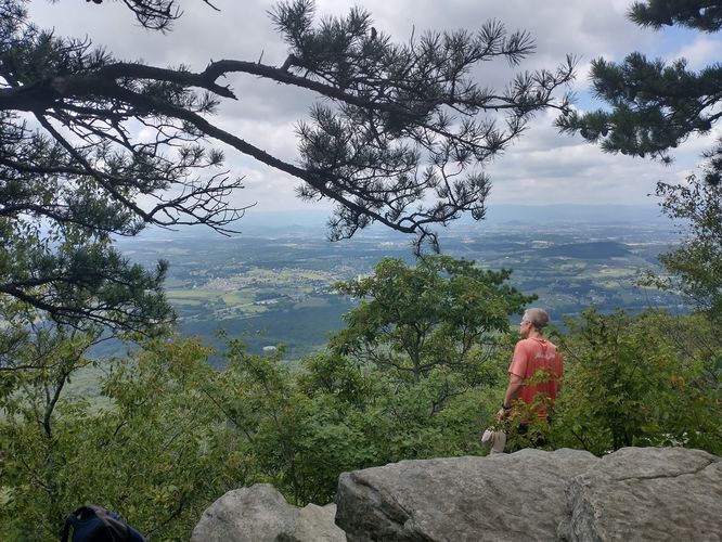 The view from the Massanutten Peak viewing area