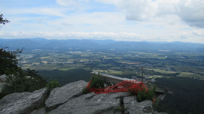 Vista with hang glider ramp