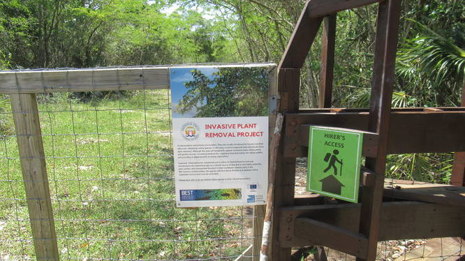 Notice of ongoing improvments to the Mastic trail and Hiker access ladder